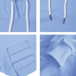 2025 femme décontracté surdimensionné à manches longues pull à capuche tricoté blanc sweat automne personnalisé broderie Logo Streetwear - Product Image 6