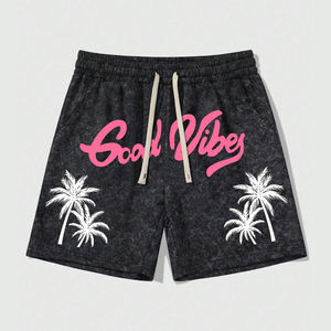 Wholesale Trending <b>Men</b> High Quality DTG Printing Casual Shorts Drawstring Waist Fashionable and Versatile Shorts <b>for</b> <b>Men's</b> - Product Image 1