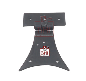 Charnière papillon semi-finie noire thermolaquée (100x65mm) – Charnières de porte, charnières pour armoires, accessoires de meubles, cadre de lit king size - Product Image 1
