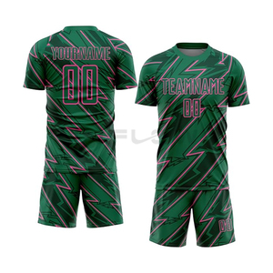 Camisetas de Fútbol Personalizadas con Impresión por Transferencia de Calor, 100% Poliéster, Secado Rápido, Ligeras, Transpirables, Cuello en V sin Costuras, Mangas Cortas - Product Image 3