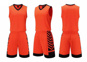 Ensemble de basket-ball respirant de haute qualité meilleur prix bon matériel uniforme de basket-ball abordable maillot et ensemble court - Product Image 4