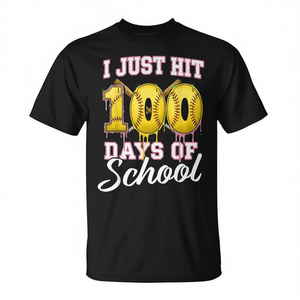 Maglietta per il 100° giorno di scuola: Softball, Gelato, Festa del 100° giorno di scuola con una divertente maglietta promozionale - Product Image 2