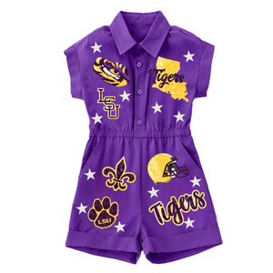 Robe décontractée pour femme, service OEM, vente chaude, pour les jours de match, avec patchs de sequins cousus à la main, pour les équipes sportives, 2026, naturelle et respirante - Product Image 2