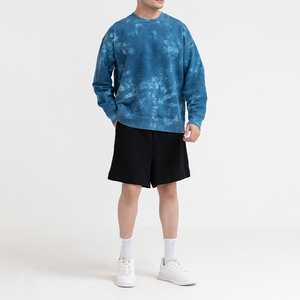 Sweatshirts pour hommes de haute qualité à vendre Sweatshirts personnalisés en coton mélangé de couleur unie lavés à l'eau pour hommes - Product Image 2