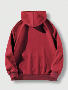 Sweat à capuche pour homme 100% coton polaire vintage couleur personnalisée col hiver Logo personnalisé imprimé numérique sérigraphie - Product Image 3