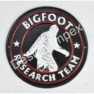 Panneau mural décoratif en fonte Big Foot, fournisseur et fabricant de panneaux métalliques de bonne qualité, drapeau américain et homme primitif - Product Image 2