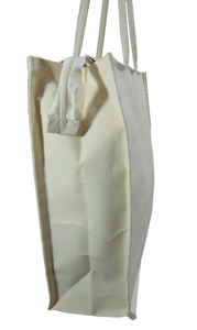 Sac fourre-tout en toile personnalisé avec photo géométrique laminée, motif floral, impression numérique, grande taille, utilisation en extérieur, poignée en coton, fermeture à glissière - Product Image 6