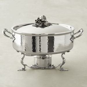 Vente chaude Design Classique Casserole En Laiton Dis Avec Couvercle Cadeau De Pendaison De Crémaillère Réchauffeur De Nourriture En Cuivre - Product Image 5