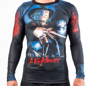 MMA Rash Guard Concevez votre propre chemise de compression par sublimation BJJ Rash guard Imprimé personnalisé Hommes - Product Image 1