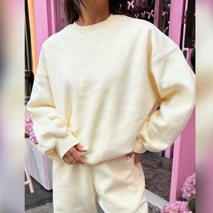 Sudadera con Capucha de Invierno con Logotipo Personalizado OEM, Estilo Urbano Informal, Impresión por Transferencia de Calor, Talla Grande, Estilo Holgado para Mujer - Product Image 1