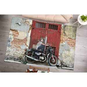 Tapis graffiti enfant sur vélo, Tapis Penang, Tapis graffiti, Tapis imprimé, Tapis en velours - Product Image 4