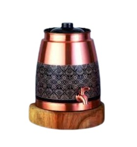 Factory Outlet Sale Cheap Price Traditional Copper <b>Water</b> <b>Jug</b> 8L, Handcrafted Elegance for Everyday Use, 8L Ayurvedic Copper <b>Jug</b> - Product Image 1