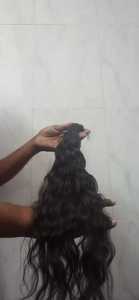 24 POUCES PROFONDS ONDULÉS NATURELS CHEVEUX CRUS INDIENS QUALITÉ SUPÉRIEURE - Product Image 2