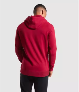 Sudadera con capucha y cremallera para hombre, de forro polar grueso 100% algodón/poliéster, transpirable, ecológica, teñida lisa, ideal para invierno - Product Image 3