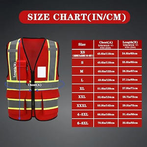 Vêtements de sécurité réfléchissants multi-poches personnalisés Gilet de construction Gilet réfléchissant haute visibilité Gilet de sécurité pour la circulation - Product Image 4
