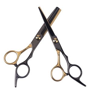 Jeu de ciseaux multi-coupe et amincissement des cheveux en acier inoxydable avec logo personnalisé accessoires de coiffure à vis réglables pour salon - Product Image 6