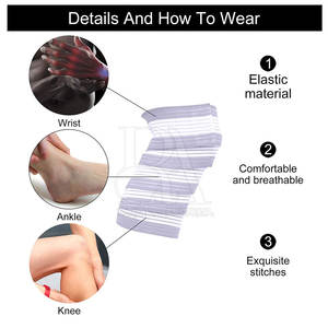 Gym Exercise Sports Fitness Safety <b>Knee</b> <b>Wraps</b> Customized Color <b>Knee</b> <b>Wraps</b> Wholesale Price <b>Knee</b> <b>Wraps</b> - Product Image 3