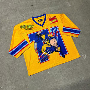 Cuivre Rivet flamme surdimensionné Croptop Jersey 100% coton 240 grammes Street Style Fit lâche tricoté tissu Photo impression couleur blanche - Product Image 5