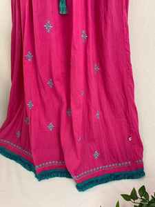 Venta caliente de las mujeres Kaftan Floral bordado suelto cómodo 100% algodón desgaste Natural nueva colección Kaftan ropa - Product Image 3