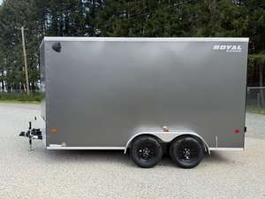 Cargo 7X14+V 7700LB GVW BARN DOOR Enclosed Cargo <b>Trailer</b> Dual Axle Utility Transport Box <b>Trailer</b> for Home <b>Farm</b> Business Storage - Product Image 5