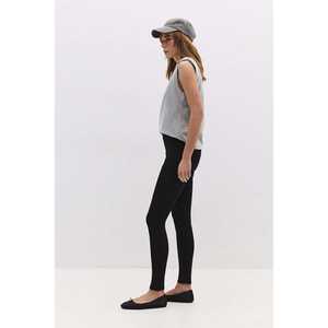 Pantalons décontractés à taille mi-haute, extensibles, sans poches - Product Image 2