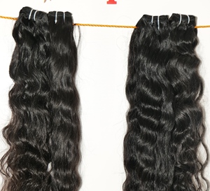 100% paquetes de Virgen remy sin procesar ondulado onda profunda cutícula alineada templo extensiones de cabello humano indio - Product Image 4