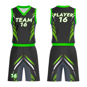 Kit d'uniforme de basket-ball haute performance ensemble personnalisé à séchage rapide avec numéro de nom de joueur et options de logo d'équipe - Product Image 1