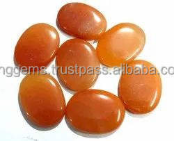 Venta al por mayor de piedra de Palma de Aventurina roja pulida tallada piedra semipreciosa para Reiki meditación Feng Shui curación de bolsillo - Product Image 3