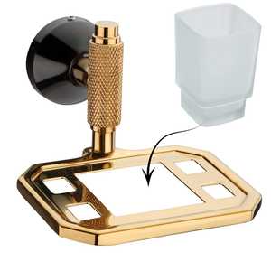 Votre salle de bain avec le porte-brosse à dents en acier inoxydable Splash Design moderne élégant qui s'adapte à tout décor de salle de bain - Product Image 6