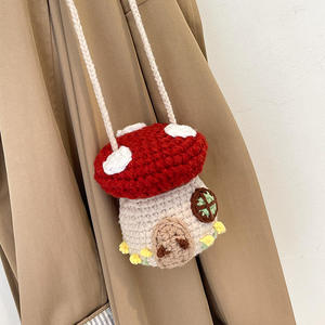 Sac fourre-tout mini en crochet fait main pour filles et enfants, nouvelle mode printemps-été, sac à bandoulière, porte-monnaie, doux, léger, écologique - Product Image 6