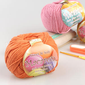 [Misoknit] Hilo de tejer sin pelusa Macaron hecho de 66 colores de material de mezcla de algodón El artículo más vendido - Product Image 4