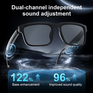 Lunettes Intelligentes GL2 V5.5 Étanche IPX5 Traduction IA Musique Appels Autonomie 30h Noir - Product Image 6