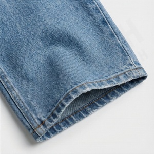 Vaqueros casuales de mujer con bolsillos estampados personalizados, de cintura media recta, de moda, al mejor precio, de secado rápido y transpirables, OEM Premium para verano. - Product Image 6