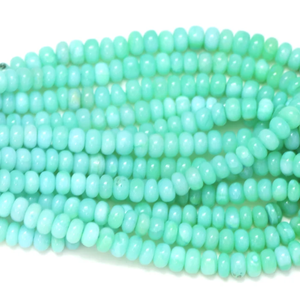 Cuentas Redondas de Ópalo Verde Peruano: Piedra Preciosa Lisa AAA, 7-10 mm - Product Image 3