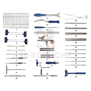 Conjunto de instrumentos de jaula de columna Lumbar interna posterior Sistema de fijación espinal interna con caja Fuente de alimentación Electricidad - Product Image 1