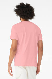 Camiseta de Algodón con Cuello en V para Hombre, Venta al por Mayor, Marca Privada, Suministro de Ropa, Color Sólido, Informal, Manga Corta, con Estampado y Bordado - Product Image 3