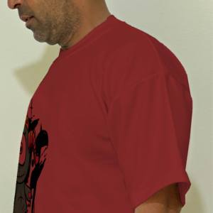 T-shirt pour homme, imprimé numérique sur le devant, style hip-hop, coton bambou, coupe ample, col rond, fitness, séchage rapide - Product Image 4