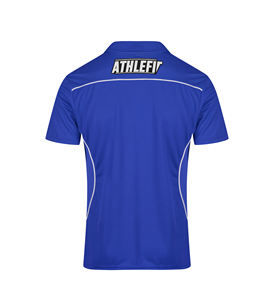 Athlefit Polo de sport pour homme respirant et confortable Uniformes d'équipe et tenue décontractée au quotidien passepoil contrasté Jacquard tricoté - Product Image 2