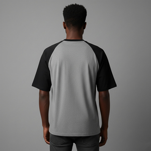 Slim Fit Drop Shoulder Polyester/Cotton Vintage <b>T</b>-<b>Shirts</b> OEM Latest Design short Sleeve <b>Acid</b> <b>Washed</b> <b>t</b> <b>shirt</b> for men - Product Image 3