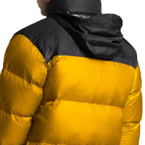 Customized Insulated Hooded <b>Balaclava</b> Puffer Jacket with Waterproof Features for Outdoor Winter Use <b>Men's</b> Front Logo - Product Image 5