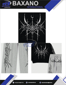 Survêtements pour hommes, sweat à capuche imprimé pour l'hiver, pantalon de jogging, ensemble de survêtement streetwear léger, coupe-vent, respirant - Product Image 5