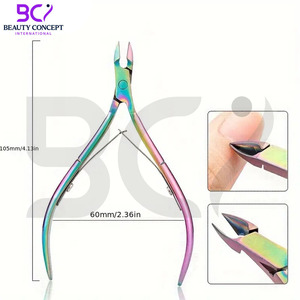 Herramienta de Manicura y Pedicura de Precisión, Cortacutículas de Acero Inoxidable, Cuchilla Curva, Apertura de Mandíbula Ancha, Profesional y Duradero para Piel Muerta - Product Image 3