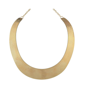 Collier ras du cou en or de haute qualité collier en laiton fabriqué à la main grands bijoux de déclaration pour les femmes artisanat en métal - Product Image 2