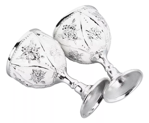 Nouveau design de haute qualité verre à vin en métal pour les décorations de Noël prix de gros - Product Image 1