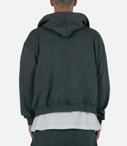 Design de logo personnalisé Sweat à capuche zippé pour hommes 100% coton Sweats à capuche pour hommes en éponge française de haute qualité avec fermeture éclair vierge - Product Image 2