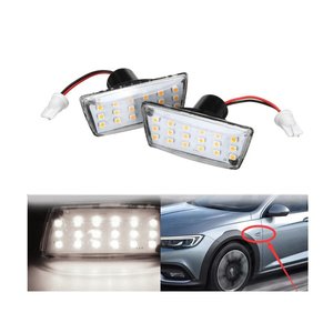 Luce di indicatore laterale a LED lente chiara luce bianca per Opel vauhall Adam Astra H J D Insignia Meriva B- - Product Image 1