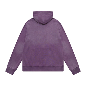 Sudaderas con Capucha Personalizadas para Hombre, Lavadas con Ácido, Impermeables, para Invierno, con Hombros Caídos, Efecto Desgastado por el Sol, 300 g/m², de Algodón - Product Image 2