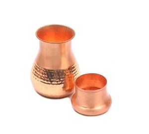 ขวดน้ำทองแดงบริสุทธิ์กันรั่วซึมน้ำหนักเบาสูงสำหรับใช้ในห้องนอนและดื่มน้ำเดือดอเนกประสงค์ - Product Image 5