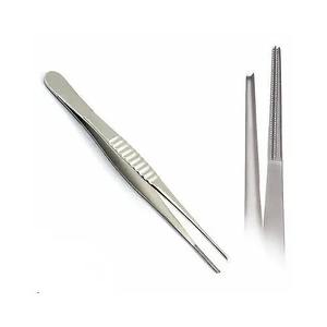 Pince à dissection pince à épiler droite 16 cm Instrument chirurgical de précision pour instrument chirurgical tissulaire. - Product Image 1