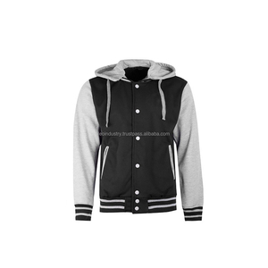 Customized KRATOS Unisex American Retro Style Baseball Jacket High-quality Casual Thick Fleece Spandex/Cotton Cardigan Stand-Up - Product Image 1